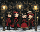 Steampunk Carolers by Cocomarshmallow Art