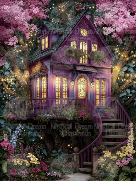 Sugar Plum Treehouse by Cocomarshmallow Art