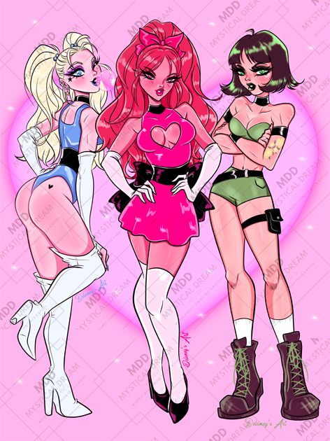 Sugar, Spice & Everything Nice by Delaney's Art