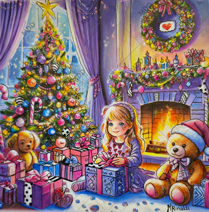 Sugarplum Hearth by Mariella Rinaldi (Hand Rendered)