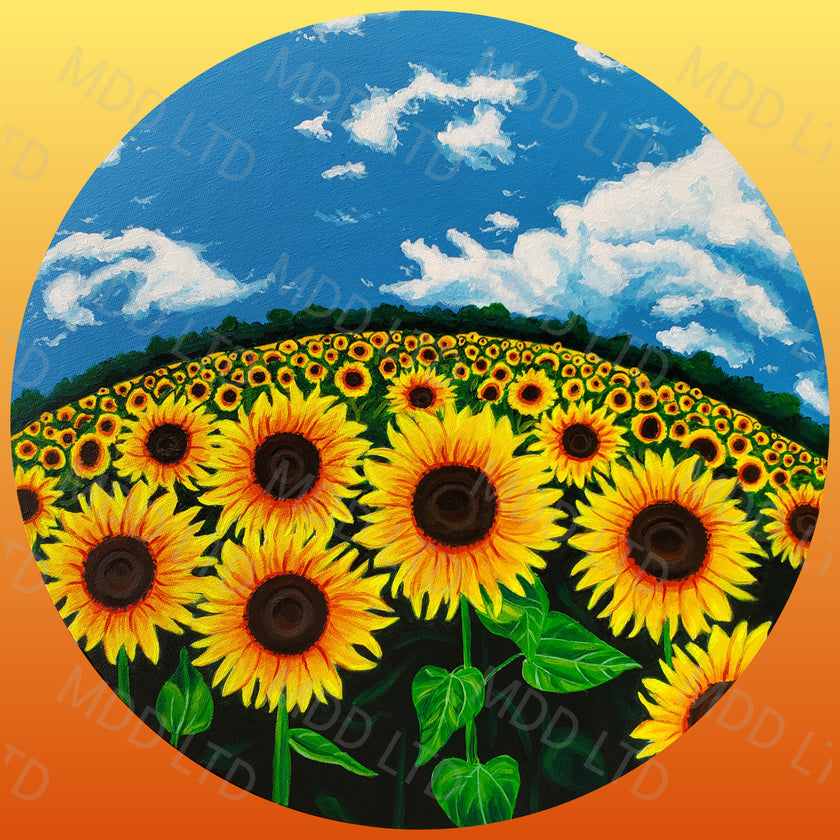 Sunflower Daydreams by Becca Tindol (Hand Rendered)