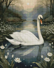 Swan Lake by Rowan Lewgalon Ai Art