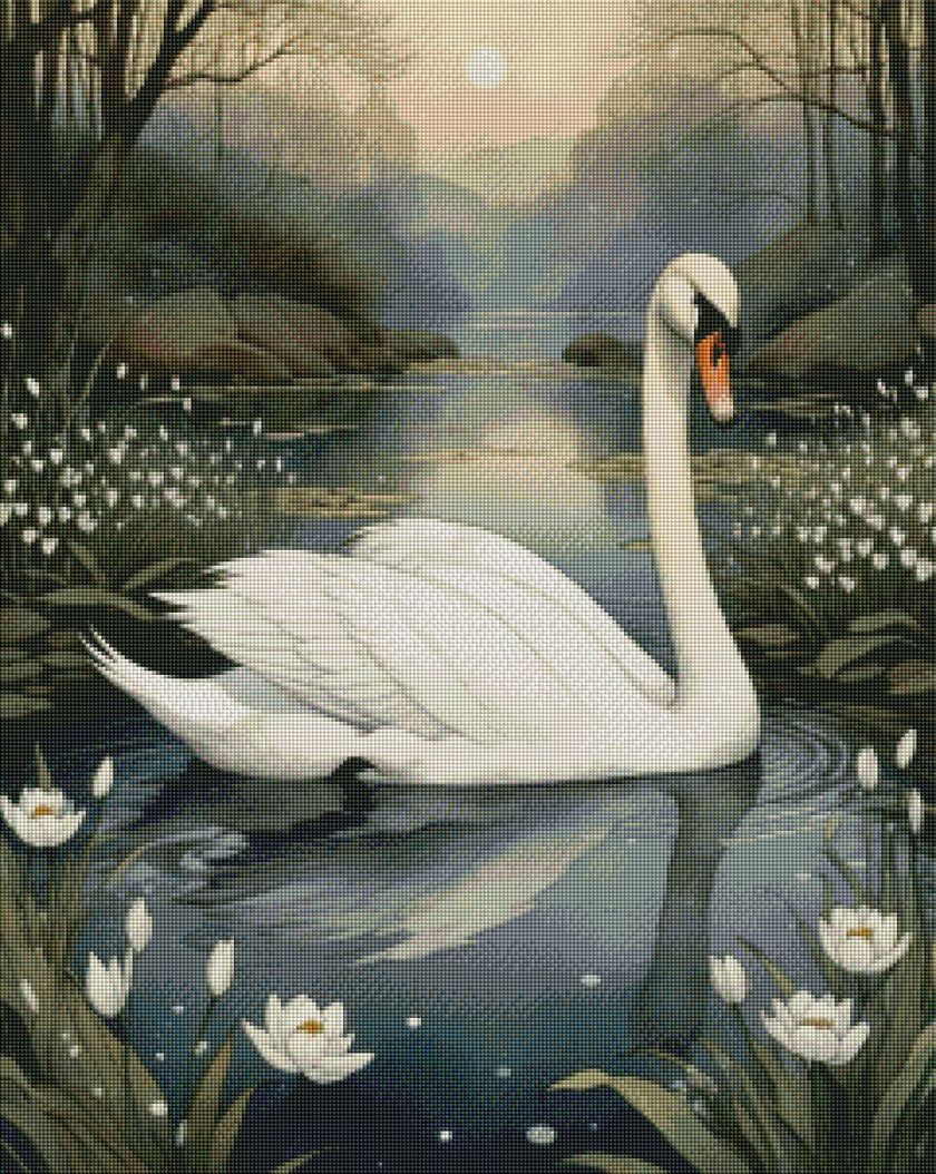 Swan Lake by Rowan Lewgalon Ai Art