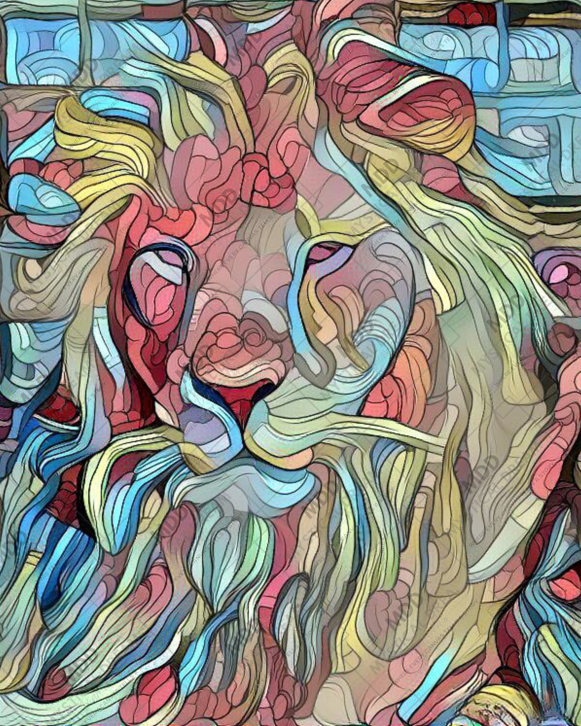 Sweet Lion by Patty Vicknair (Hand Rendered)