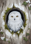 Sweet Owl in the Wood by Laura Peres