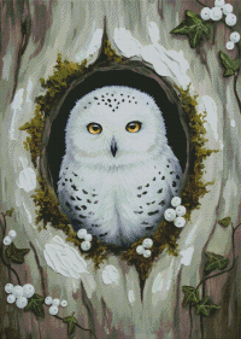 Sweet Owl in the Wood by Laura Peres