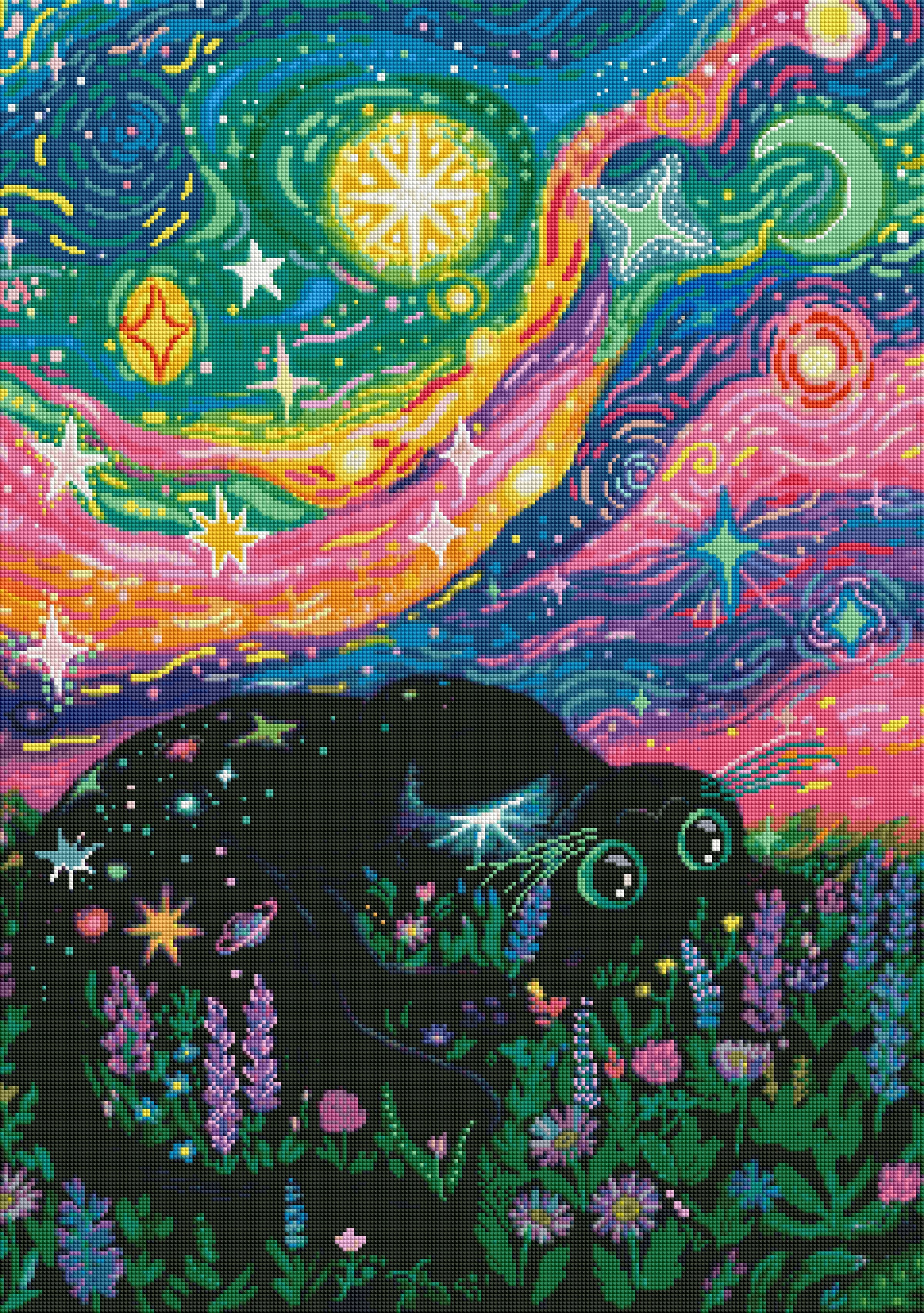 The Cosmic Companion by Sara Szewczyk (Hand Rendered)
