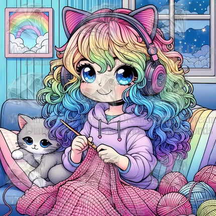 The Crocheter by Cocomarshmallow Art