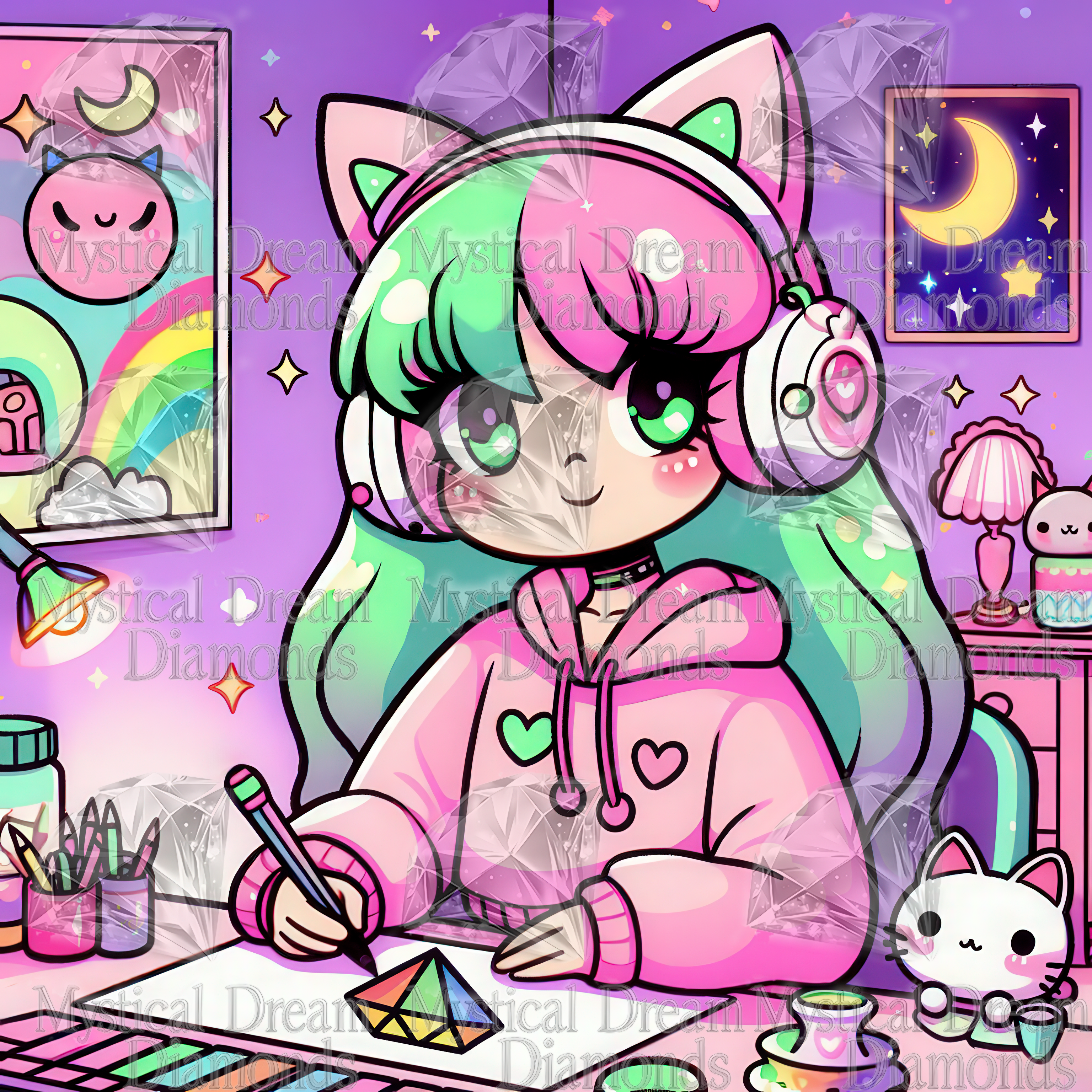 The Diamond Painter by Cocomarshmallow Art