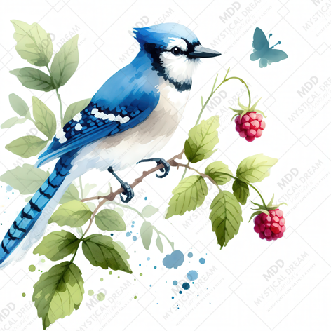 The Blue Jay by Cocomarshmallow Art