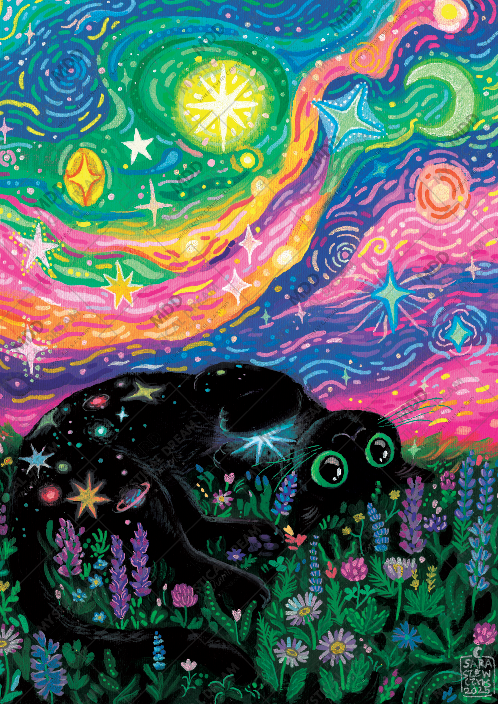 The Cosmic Companion by Sara Szewczyk (Hand Rendered)