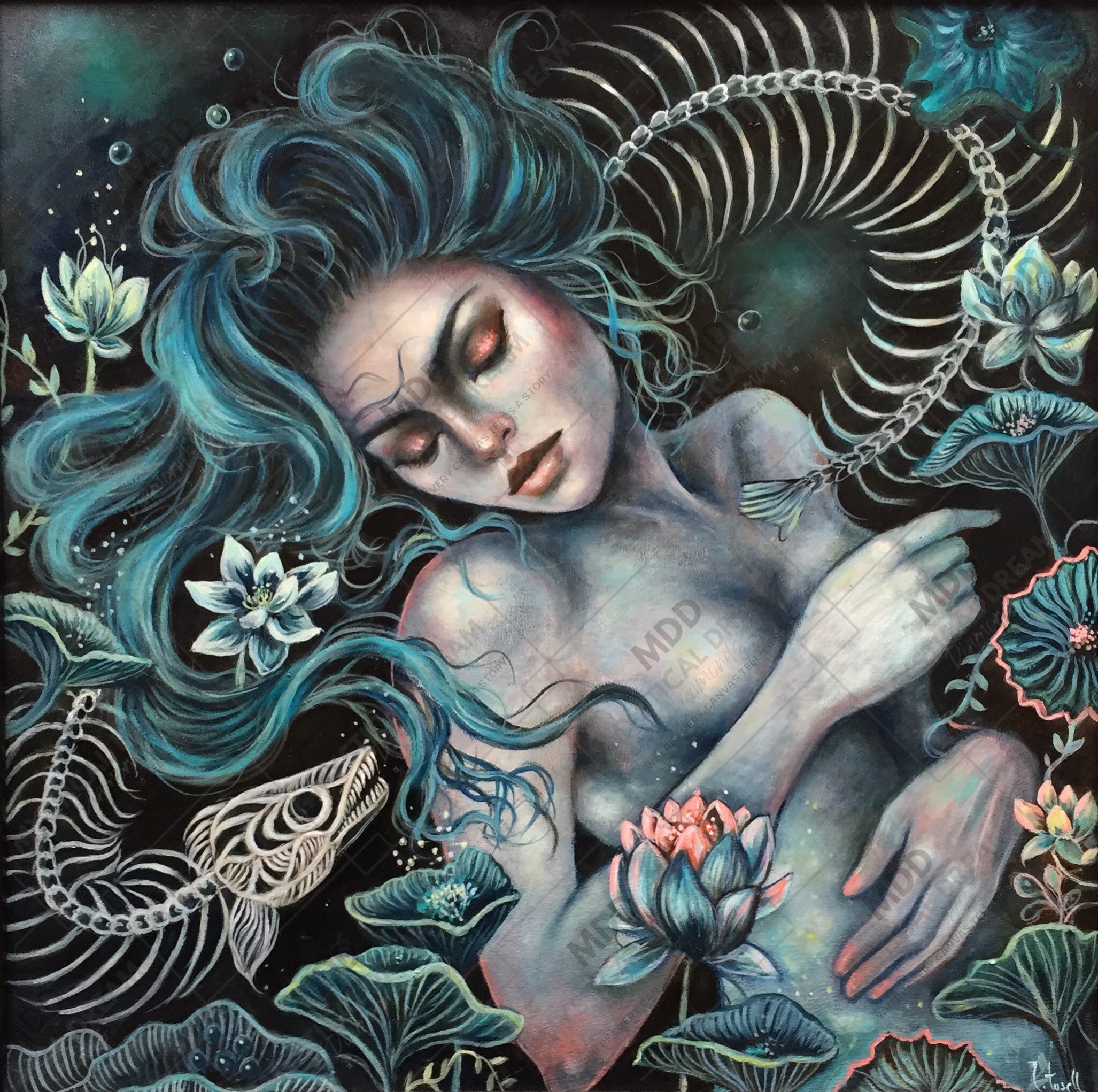 The Mermaid of the Abyss by Ingrid Tusell (Hand Rendered)
