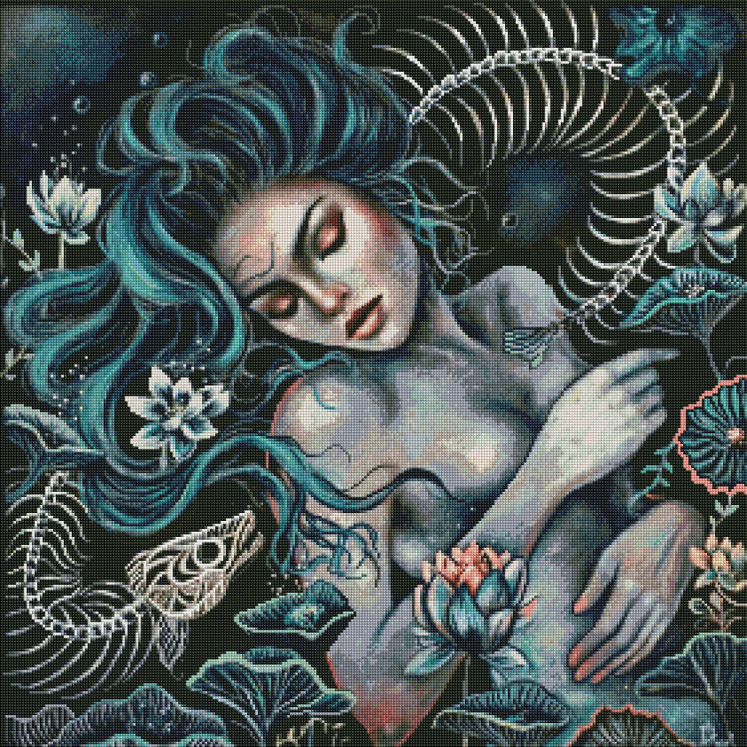 The Mermaid of the Abyss by Ingrid Tusell (Hand Rendered)