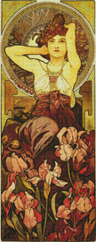 The Precious Stones - Amethyst by Alphonse Mucha