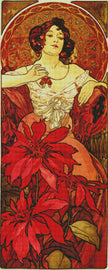 The Precious Stones - Ruby by Alphonse Mucha
