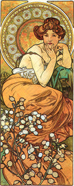 The Precious Stones - Topaz by Alphonse Mucha