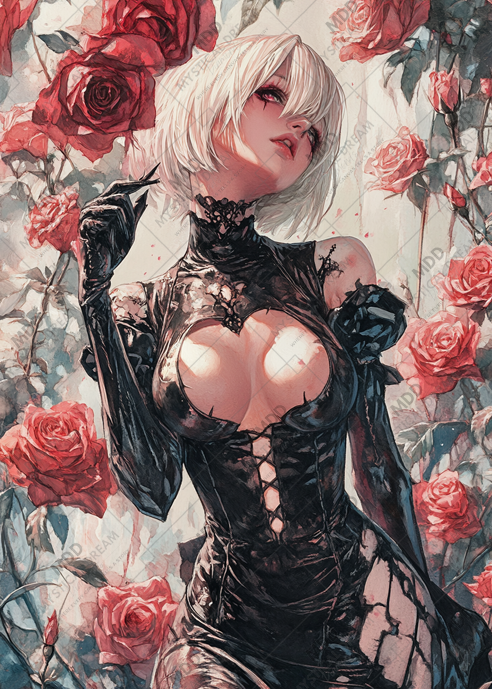 The Rose Assassin by Sakura diamond painting kit