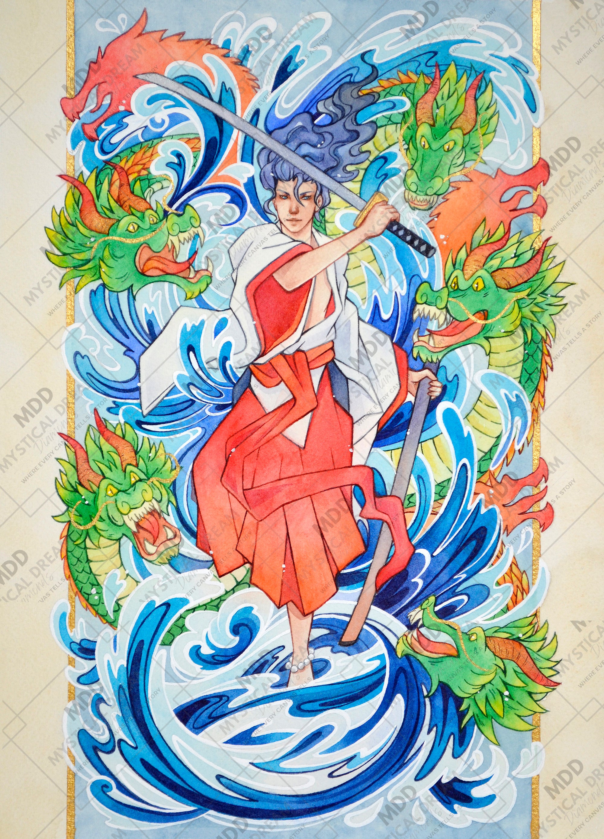 The Storm God by Karen Yumi Lusted (Hand Rendered)