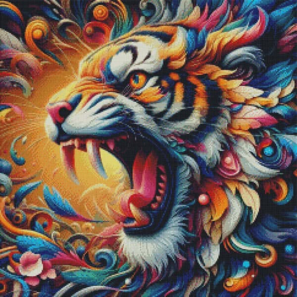 Tiger Burst by Artifey