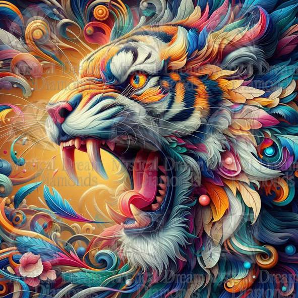 Tiger Burst by Artifey