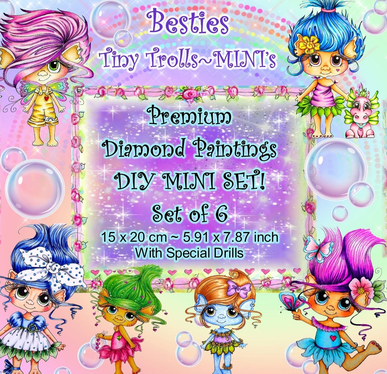 Besties Tiny Trolls Minis by Sherri Baldy