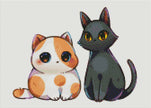 Tiny Treasures: Purrfect Pair by Riacchie Illustrations