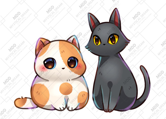 Tiny Treasures: Purrfect Pair by Riacchie Illustrations