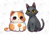 Tiny Treasures: Purrfect Pair by Riacchie Illustrations