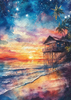 Tropical Dusk by Sakura diamond painting kit