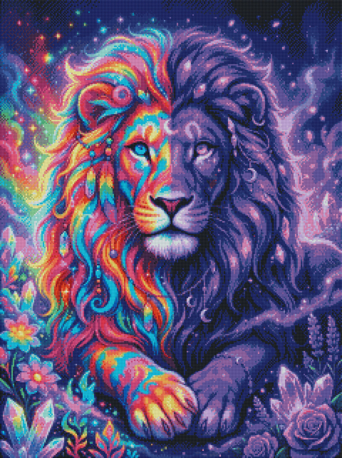 Tye Dye Lion by Dreamy Witch