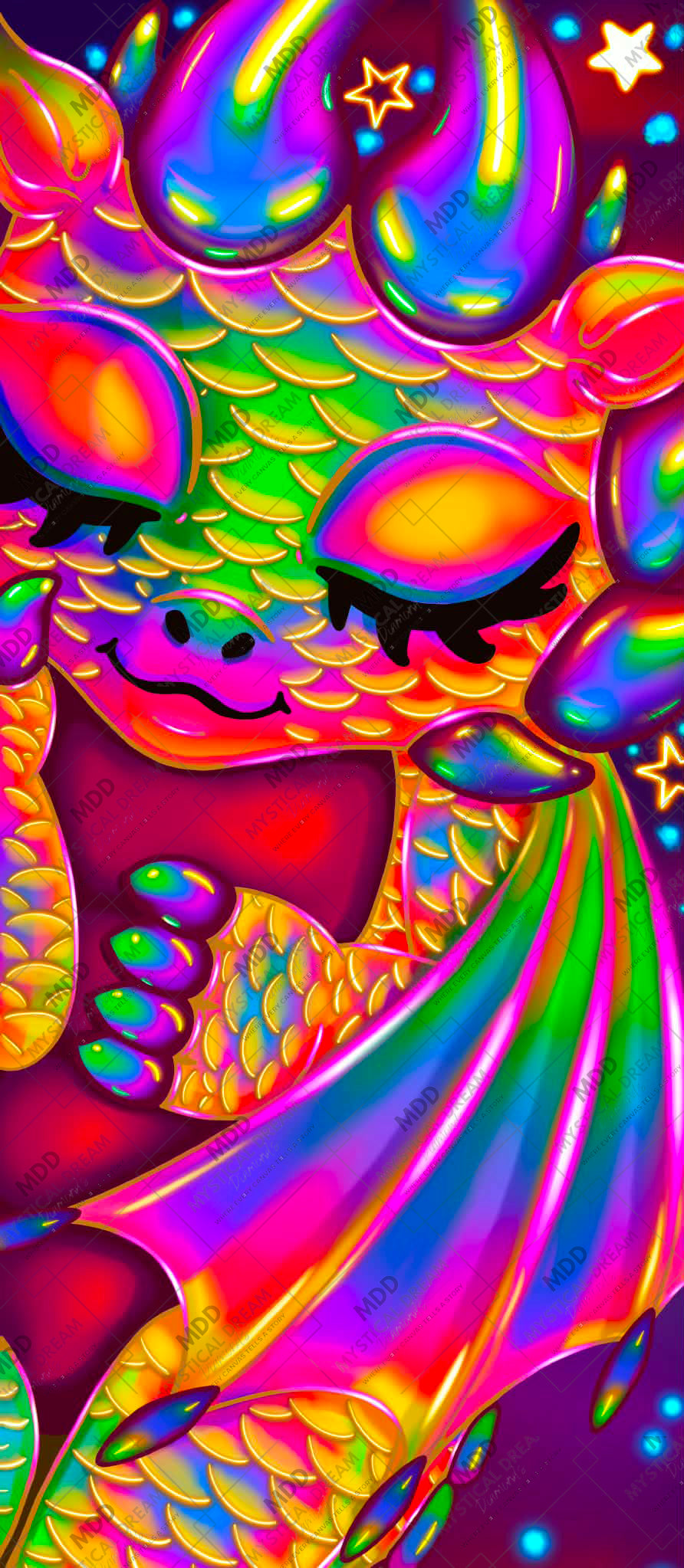 Under the Stars by Emma Casey (Hand Rendered)