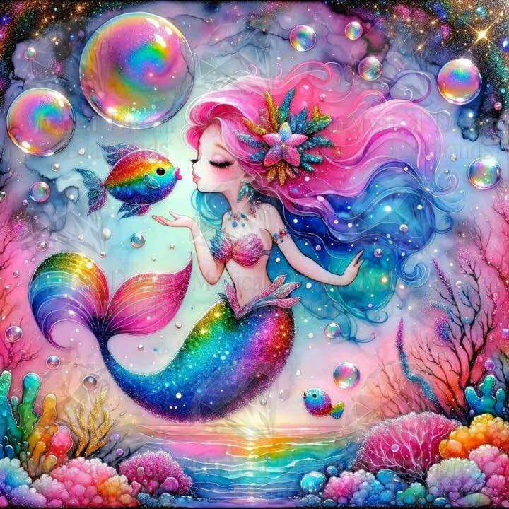 Underwater Kiss by Cocomarshmallow Art