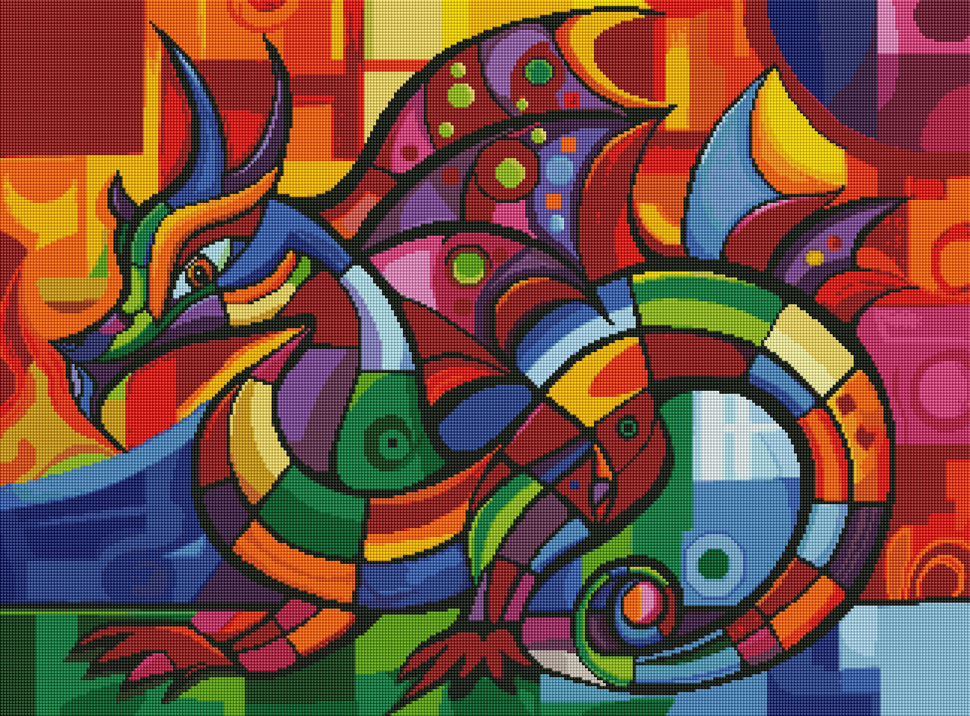 Vibrant Dragon by Jullian Dallas (Hand Rendered)