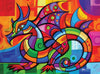 Vibrant Dragon by Jullian Dallas (Hand Rendered)