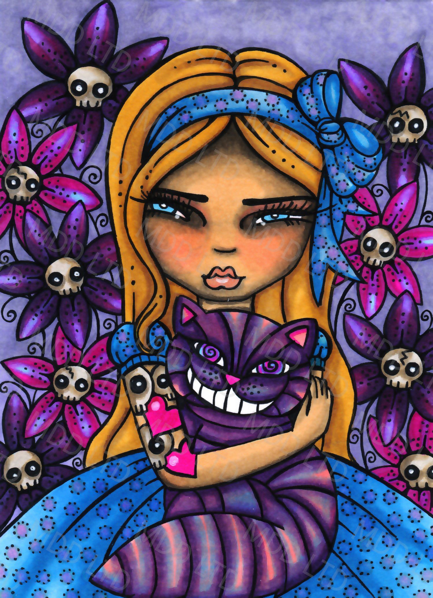 We’re All Mad Here by Regan Kubecek (Hand Rendered)