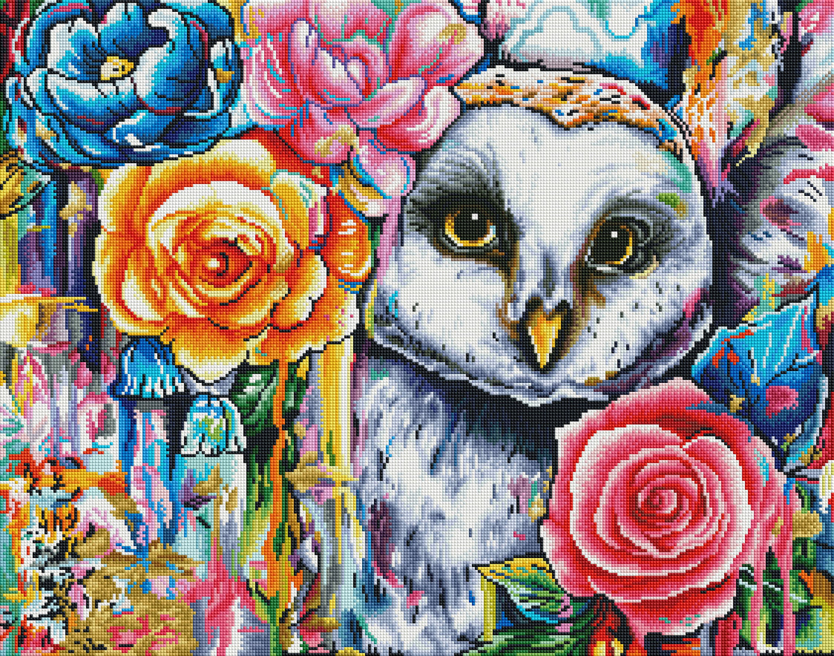 White Owl by Brittany Hanks (Hand Rendered)