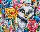 White Owl by Brittany Hanks (Hand Rendered)