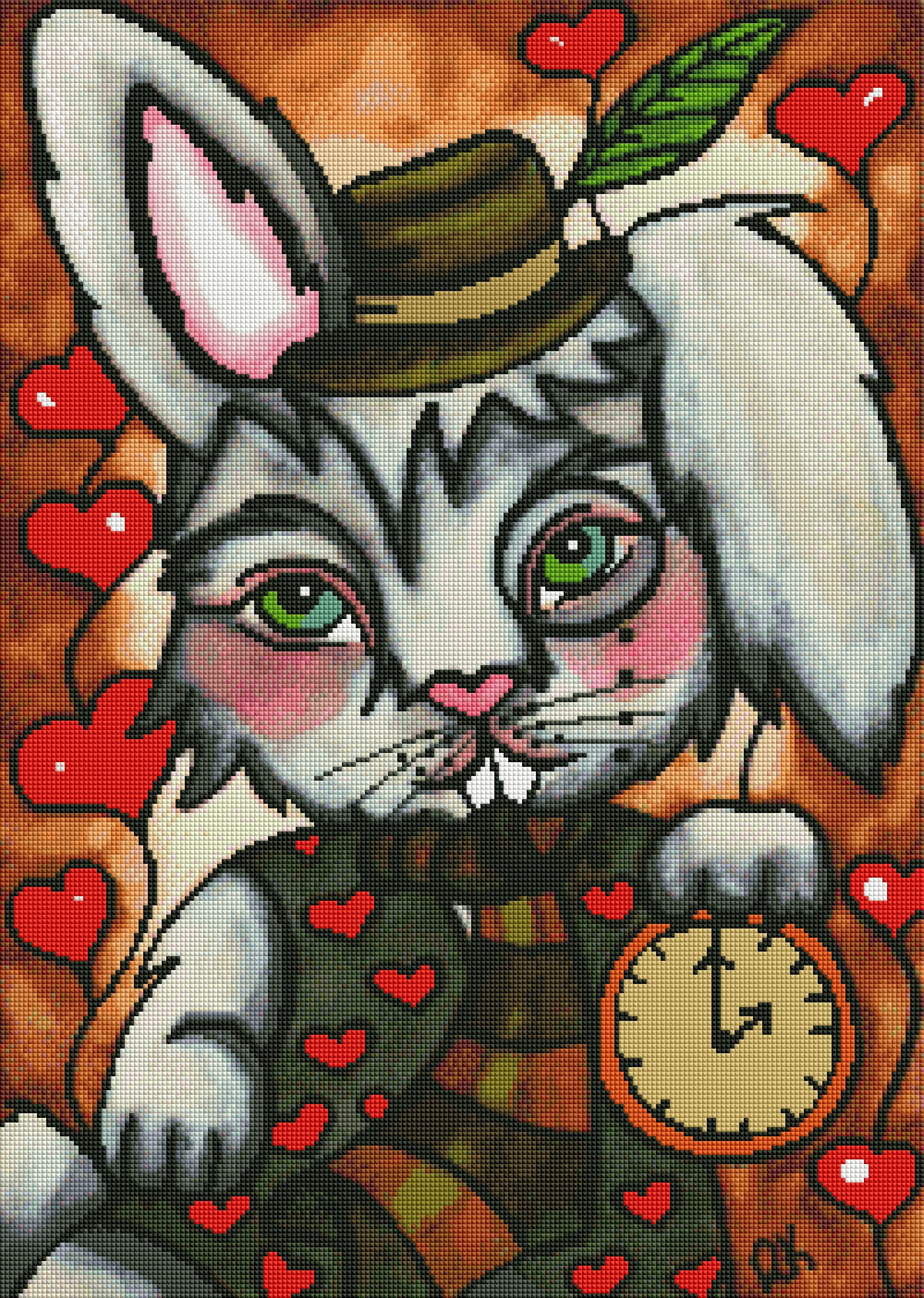 White Rabbit by Regan Kubecek (Hand Rendered)
