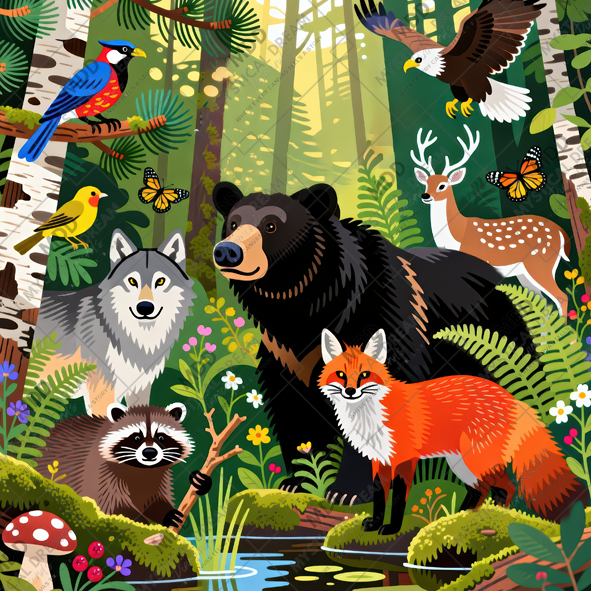 Wildlife Collage by Roy Myers