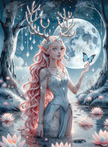 Winter Fae's Greeting by Laura Peres