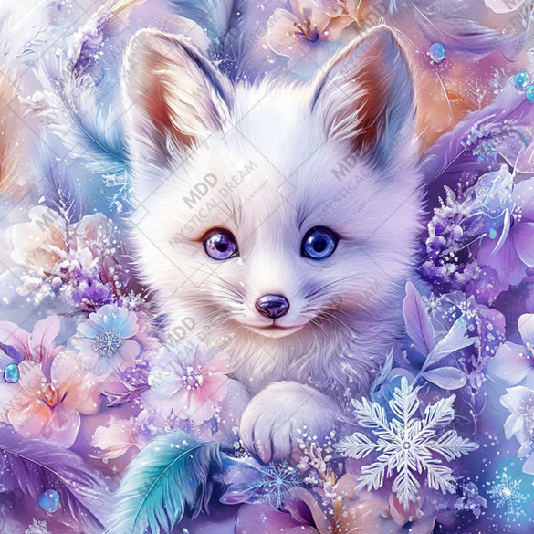 Winter Foxling by Sandrietta