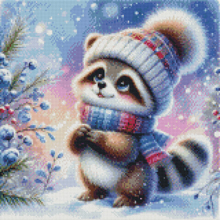Winter Wishing Racoonnette by Kismet & Kitsch