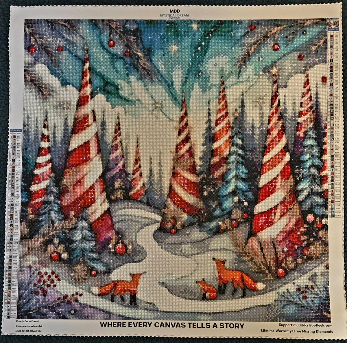 Candy Cane Forest by Cocomarshmallow Art